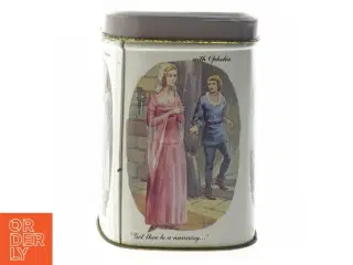 Dekorativ opbevaringsdåse med Shakespeare-tema fra Bristows (str. 11x10x8 cm)