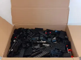LEGO 600 stk sorte div. klodser (Fra 70´er & 80´er