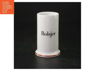 Bing & Grøndahl porcelæn opbevaringskrukke fra B&G (str. H. 10 cm. ø. 6,5 cm)