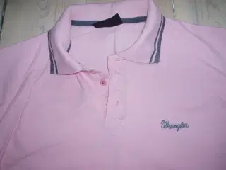 Lyserød Wrangler Polo t-shirt str. s