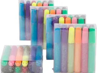 Glitterlim 60x10ml - Perfekt til kreative projekter