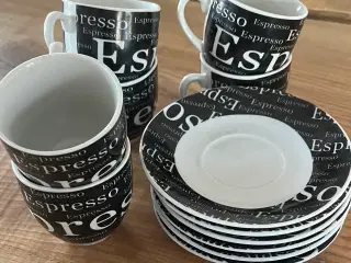 Galzone Denmark Espresso sæt til 6 personer