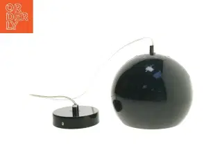 Sort retro pendel lampe (str. 18x17 cm)