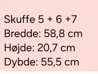 Teak træ skuffer