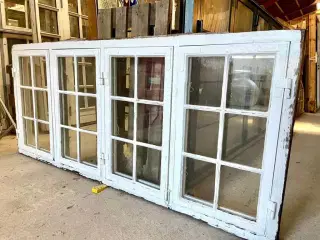 Originalt 4-fags vindue m. 6-ruders vinduesrammer