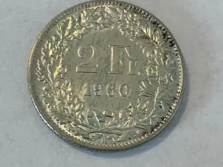 2 Francs Switzerland 1960