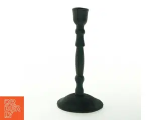 Grøn lysestage i jern (str. Højde. 20 cm. ø. 9 cm)