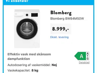 Vaskemaskine fra Blomberg 