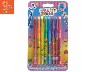 #FruitySquad gelpenne sæt med duft (str. 22x13 cm)
