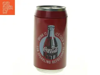 Sparebøsse formet som en sodavandsdåse fra Coca Cola (str. H. 16 cm)