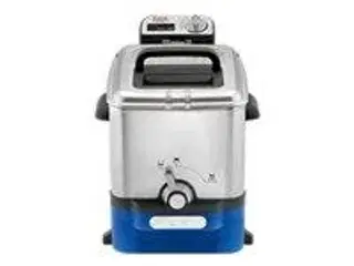 Frituregryde Tefal Oleoclean Pro 3,5 l – børstet stål/blå