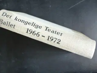 det kongelige teater ballet programmer 1966-1972, 