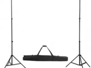 Stativsystem til fotobaggrund 300 x 300 cm grøn