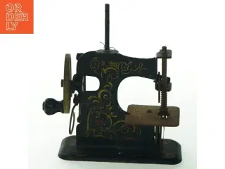 Antik miniature symaskine (str. 10x10 cm)