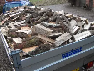 Brænde savet og kløvet