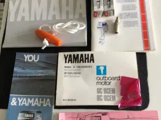 Yamaha bådmotor instruktionsbog mm