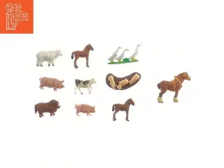 Plastik bondegårdsdyr sætt (str. 10 stk 6 cm)