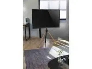 Sinox Tripod TV gulvstand med drejbar top 45"-65" Træ/sort
