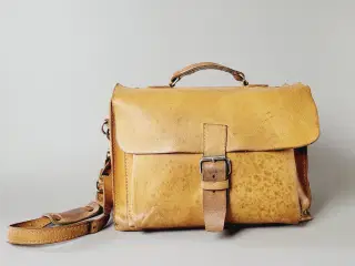 ⭐️· Vintage kernelæder taske / dokumentmappe