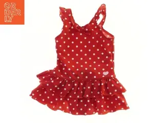 Rød badedragt med hvide prikker (str. 92)