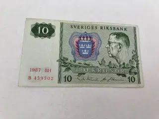 10 Kronor 1987 BH Sweden