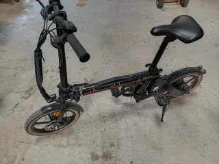 Elcykel Camping sammenklappelig kørt 5 km