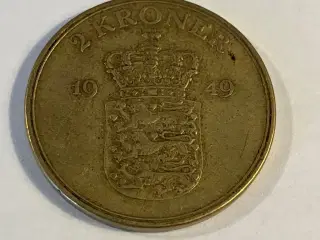 2 kroner Danmark 1949