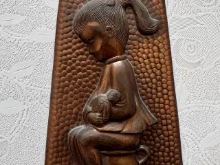 Retro bronze toilet skilt 
