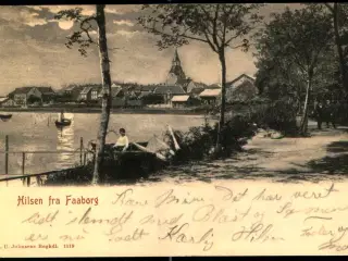 Hilsen fra Faaborg - C.C. U. Johnsens Bogh. 1119 - Brugt