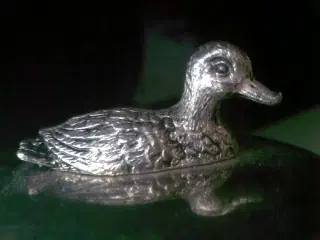 And rap krystal glas kuglekrukke m sølvlåg