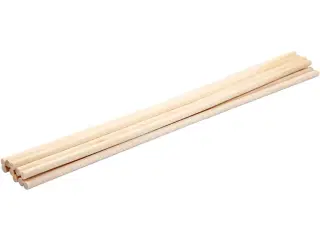 Rundstok i træ 30 cm - 10 stk. til kreative projekter