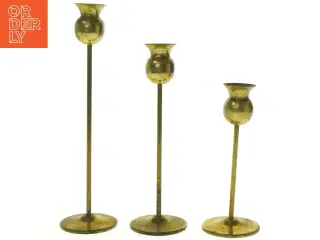 Messinglysestager (str. H 19-29 cm)