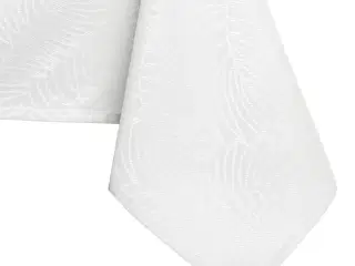 Dug hvid 140x340 – AmeliaHome Gaia, præget bladmønster