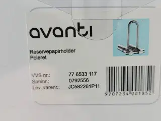 ⭐️- Aventi Reservepapirholder - Poleret stål