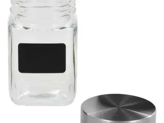 Opbevaringsglas med etiket 12 stk. 300 ml