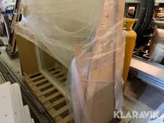 Vindue Rationel R9010 træ/alu 3-lags lysglas fastparti