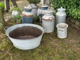 Mælkejunger og zinkbalje 