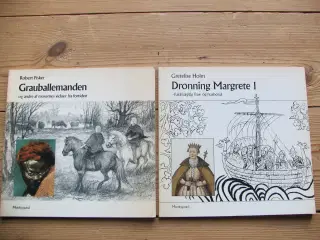 2 bøger, Grauballemanden + Dronning Margrete I