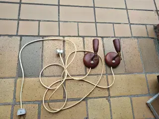 2 stk Teak væglamper 