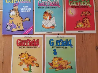 Garfield nr. 1, 2, 6, 7, 12,13, 28, Overkatten....