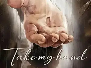 * Lærredsmaleri; Take my hand - we will get throug