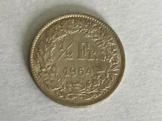 1/2 Franc Switzerland 1964