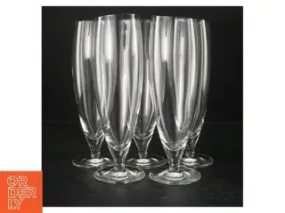 Fem flotte ølglas fra Eva Solo (str. Ø. 7 cm. længde, 23 cm. 5 styk)