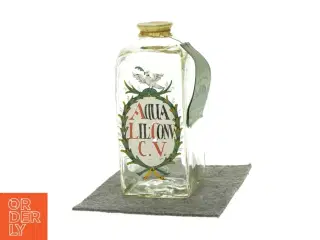 Apoteker flaske fra Holmegaard (str. LBH 9x10x22 cm)