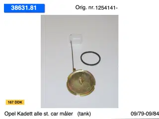 Nye Opel Kadett st. car tanke