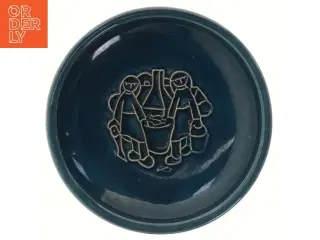 Keramikfad med motiv (str. Ø 16,5 cm) fra Michael Andersen keramik