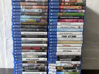 Blandet Playstation 4 / PS4 Spil. 100 kr pr. stk. 