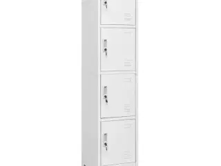 Lockerskab med fire rum 38x45x180 cm