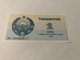 1 Som Uzbekistan 1992