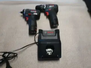 2 stk. Akku boremaskiner, Bosch GSR 12V